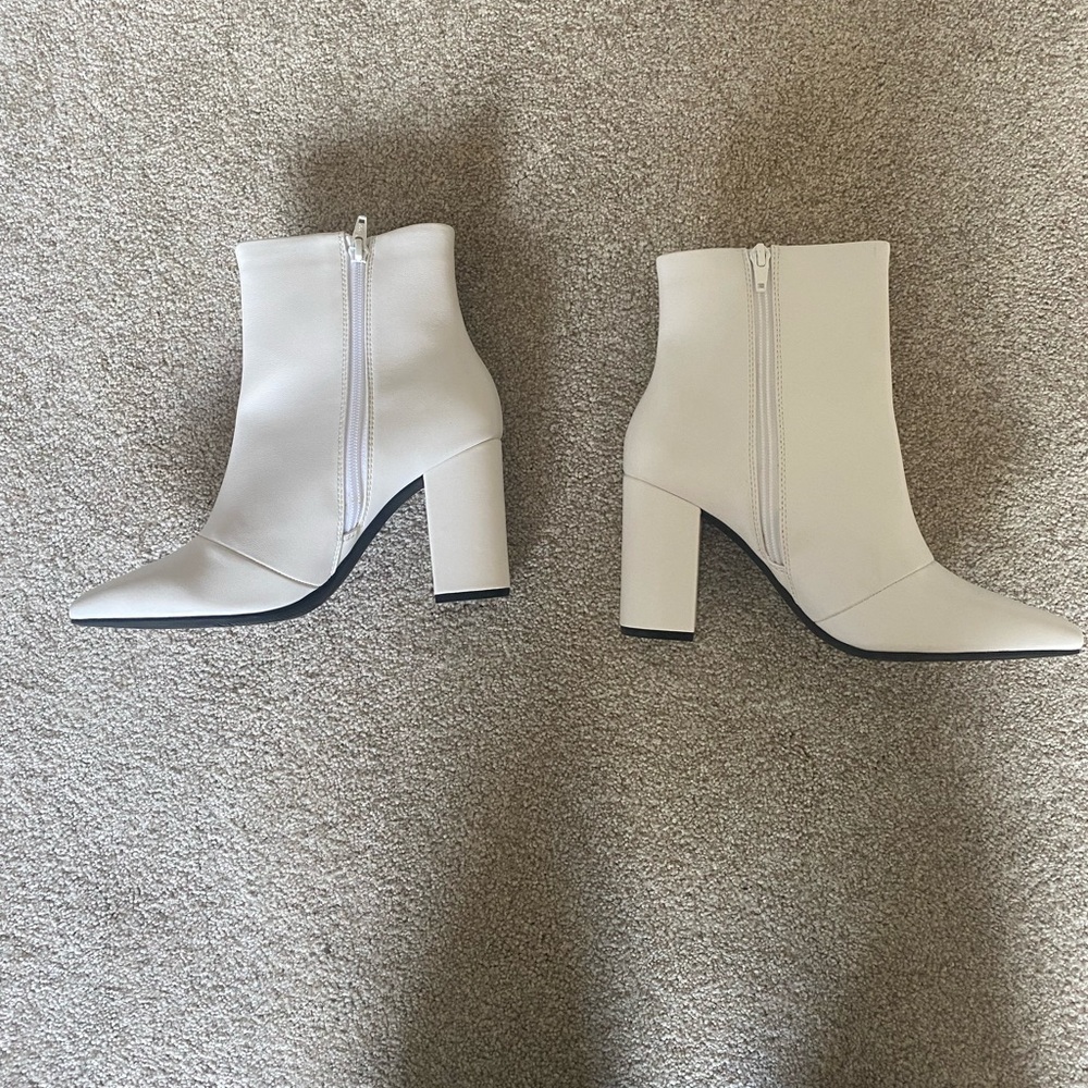 White boots.  Vera Wang. Brand new.  Never worn